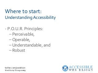 WordPress Accessibility: WordCamp Chicago