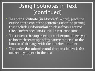 Chicago 16e PPT the basics of chicago style | PPT