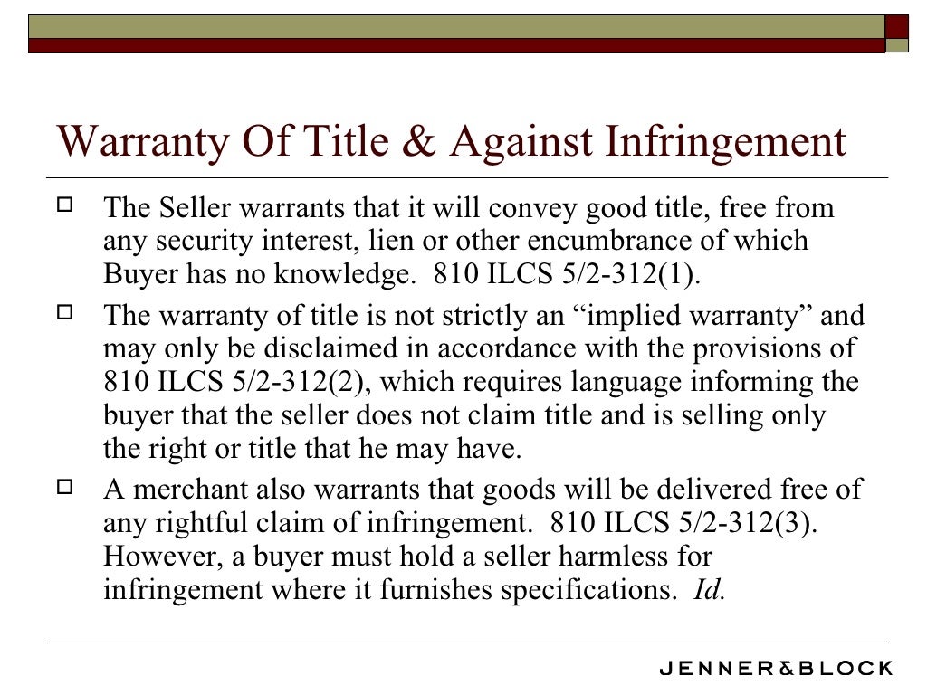 UCC Breach of Warranty