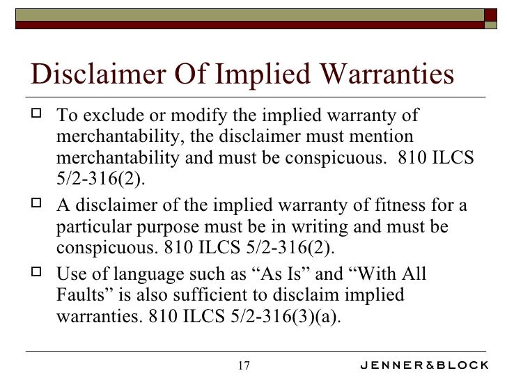 UCC Breach of Warranty