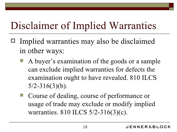 UCC Breach of Warranty