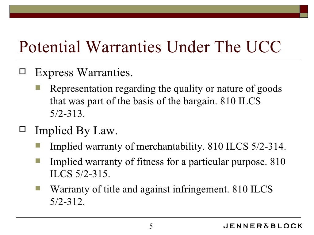 UCC Breach of Warranty