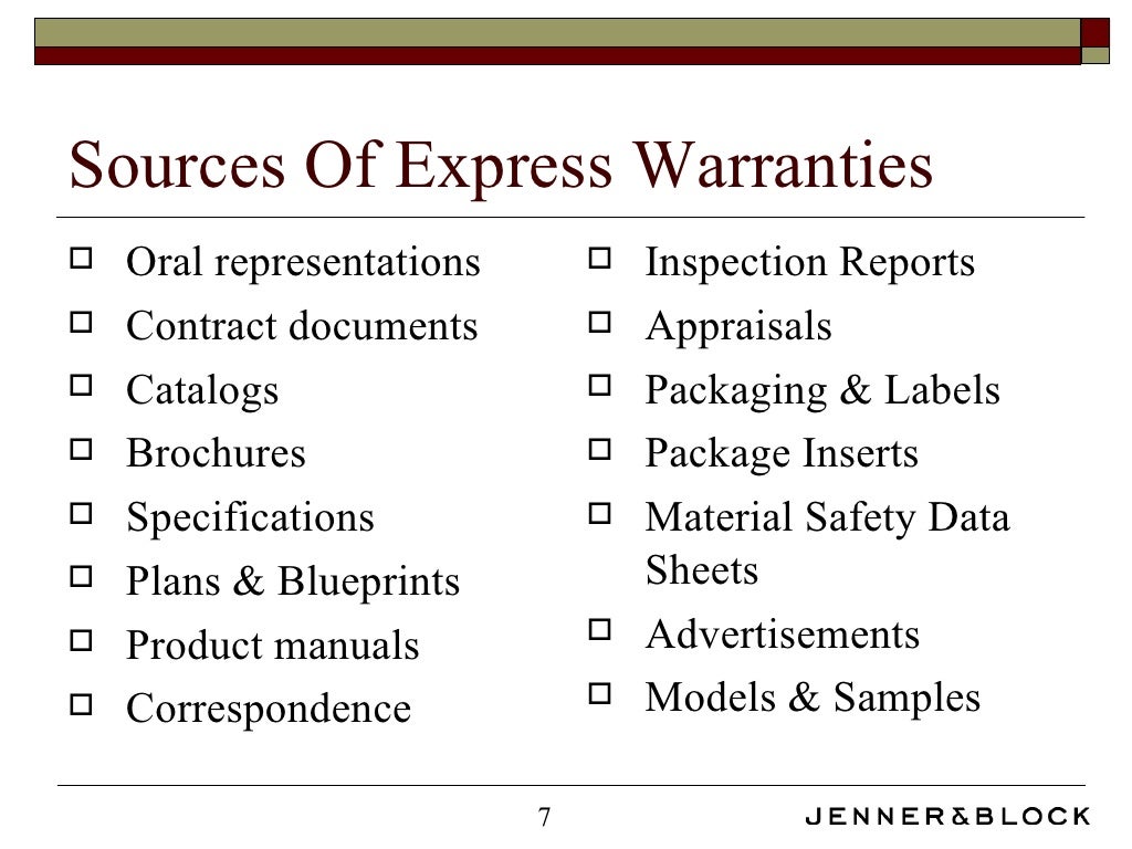 UCC Breach of Warranty