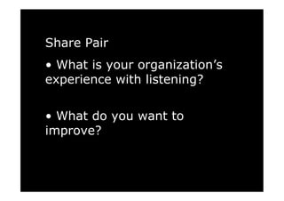 Listening Bootcamp Slides