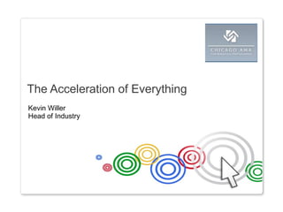 The Acceleration of Everything Kevin Willer Head of Industry 