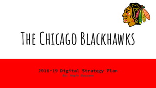 The Chicago Blackhawks
2018-19 Digital Strategy Plan
By: Angie Bazzano
 