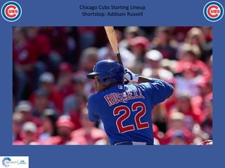 Chicago Cubs Starting Lineup
Shortstop: Addison Russell
 