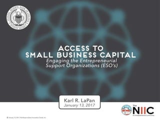 Access to Small Business Capital, Chicago Fed