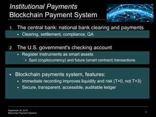 Blockchain Payment Systems