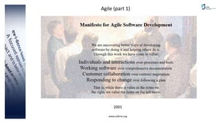 www.cebma.org
Agile (part 1)
2001
 