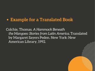 Chicago Formatting Style