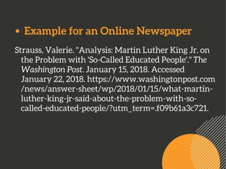 Chicago Formatting Style