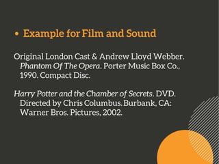 Chicago Formatting Style