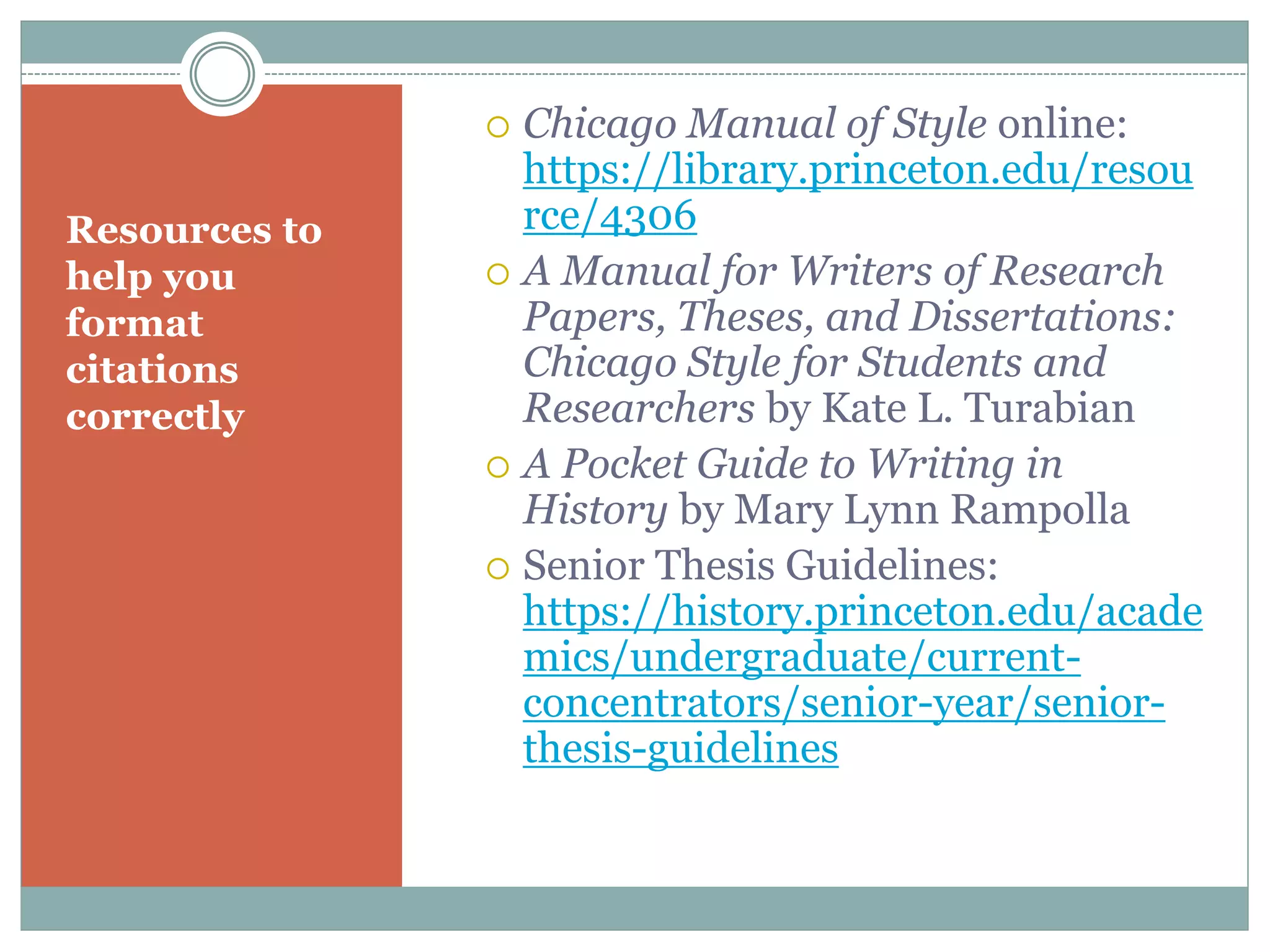 Chicago manual of style citations workshop | PPTX