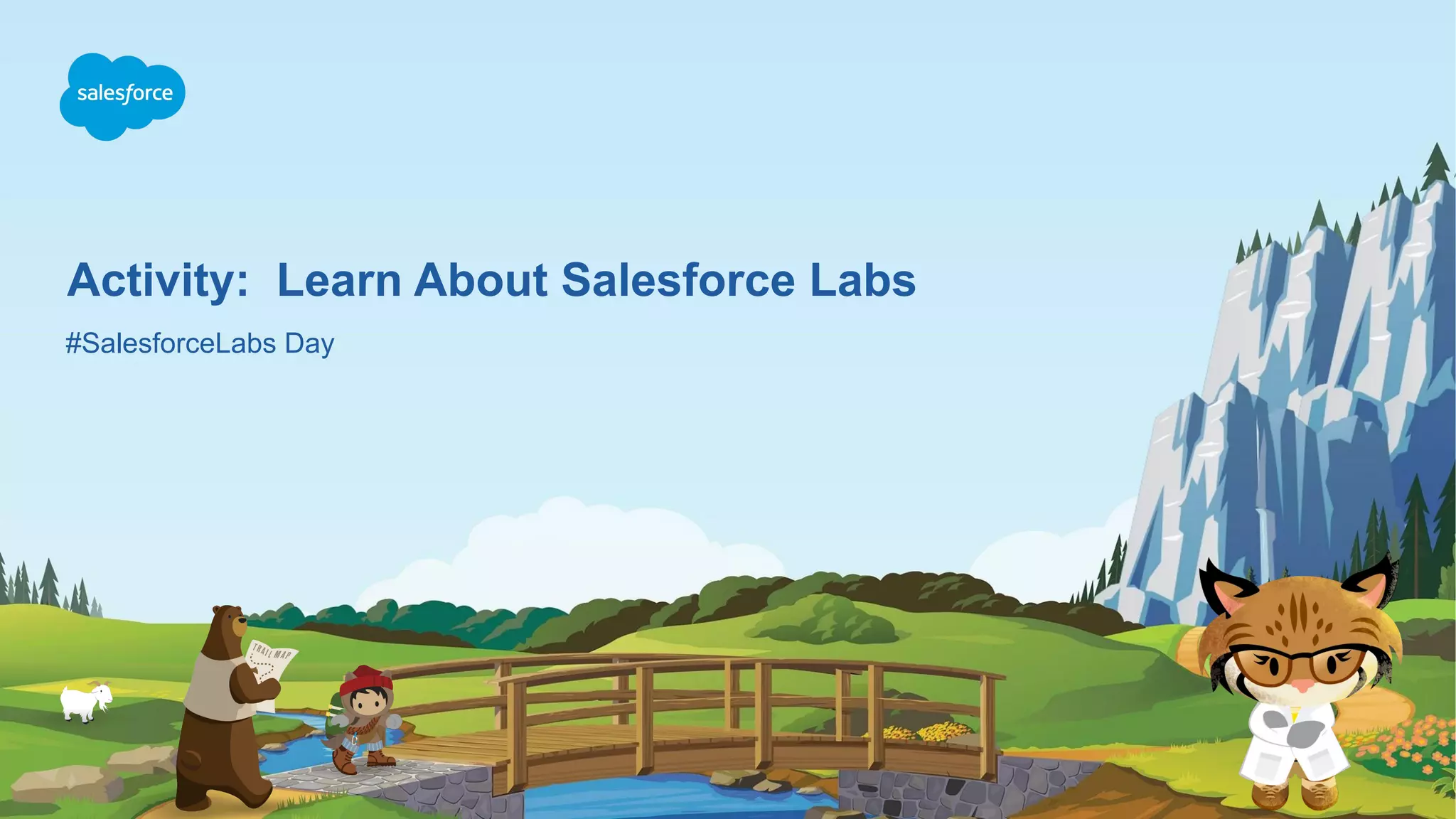 Activity: Learn About Salesforce Labs
#SalesforceLabs Day
 