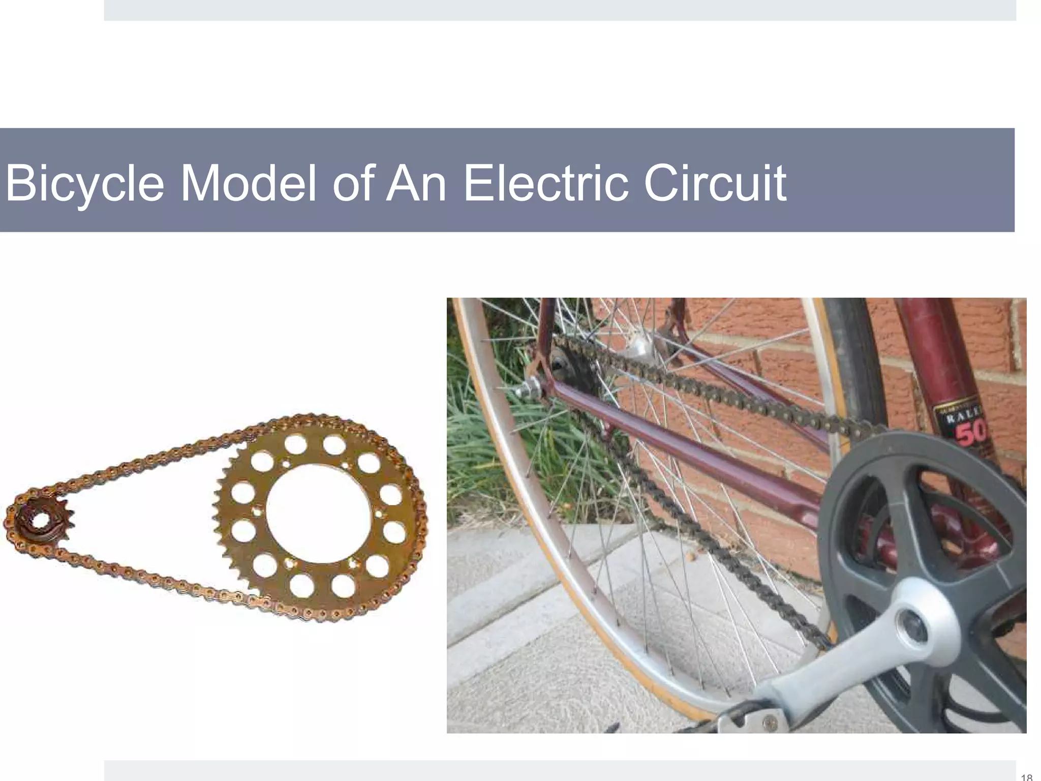Bicycle Model of An Electric Circuit
 