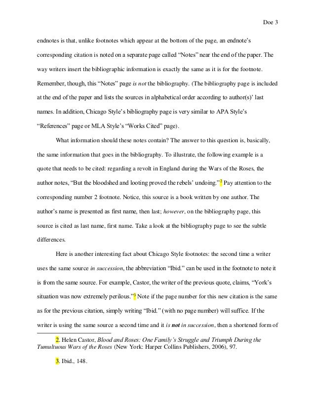 Chicago Manual Of Style Sample Paper Austin Peay State University A Chicago Manual Of Style Example Paper