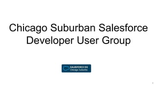 Chicago Suburban Salesforce
Developer User Group
1
 