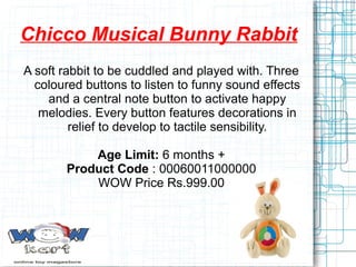 Chicco baby toys - wowkart | PPT