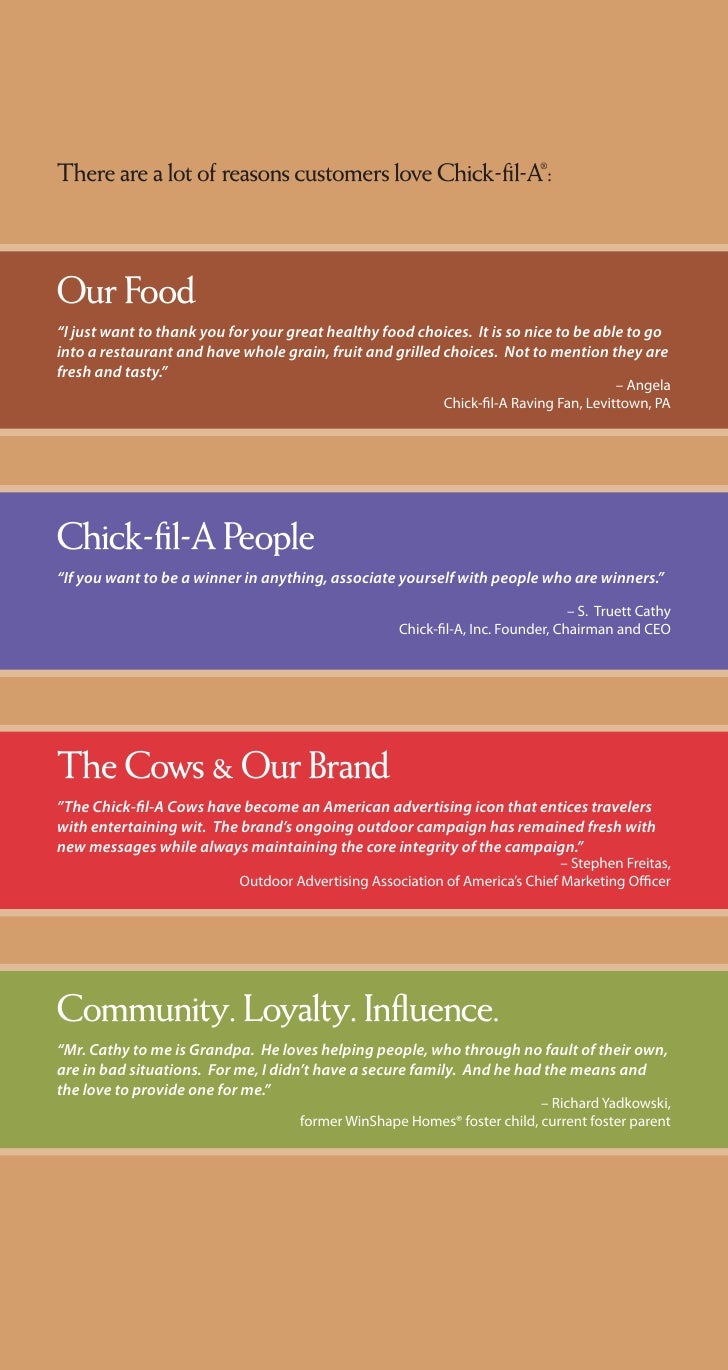 Chick fila message
