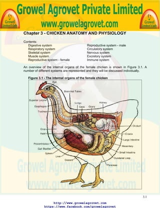 Poultry Anatomy
& Physiology
 
