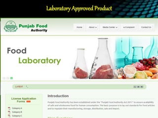 Laboratory Approved Product
 