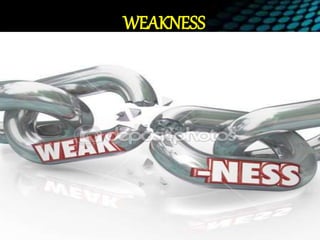 WEAKNESS
 