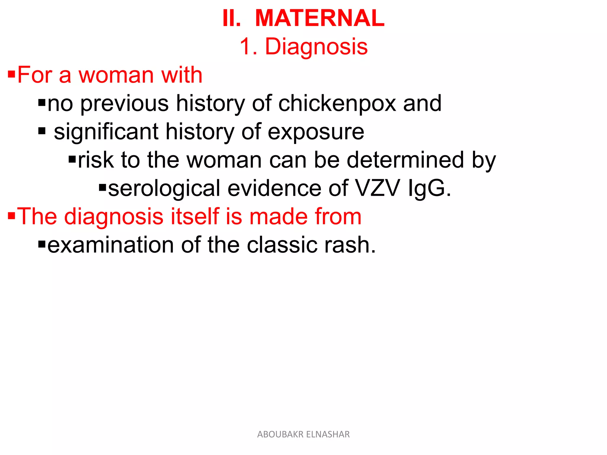 Chickenpox in pregnancy | PDF