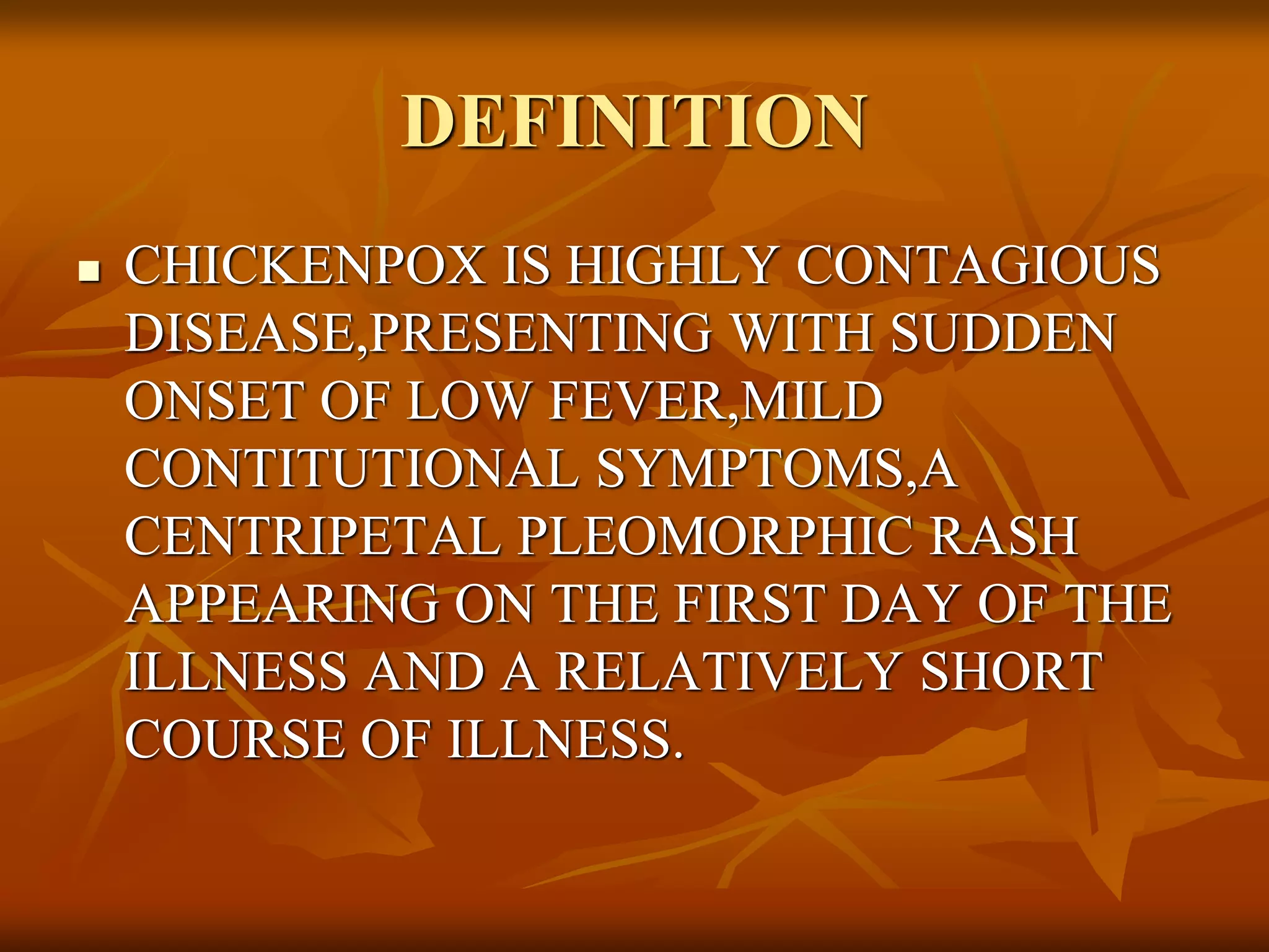 Chicken pox | PDF