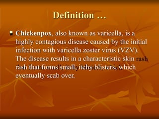 chickenpox Varicella Virus in Children.pptx