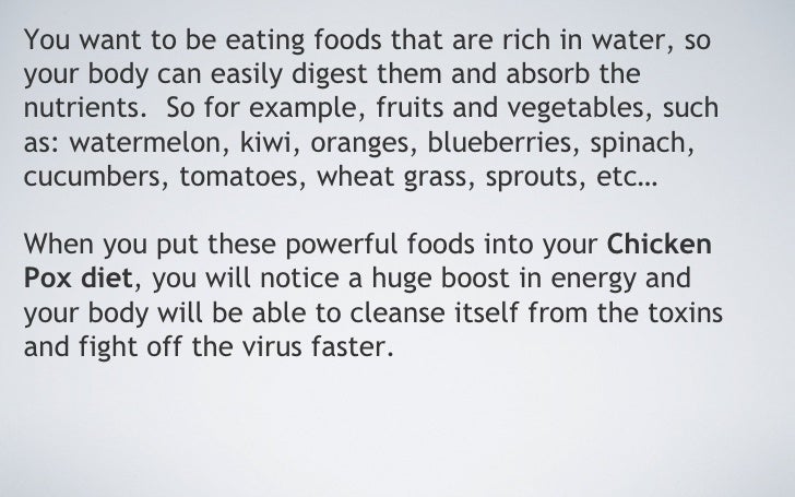 Chicken Pox Diet chicken-pox-diet