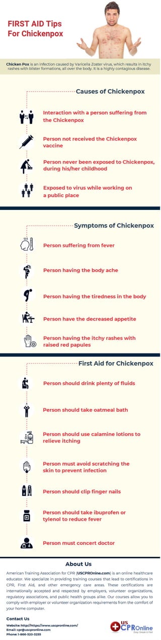 First Aid Tips for Chickenpox