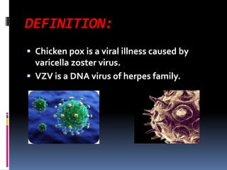 Pox Def Chicken pox in pregnancy | PPTX