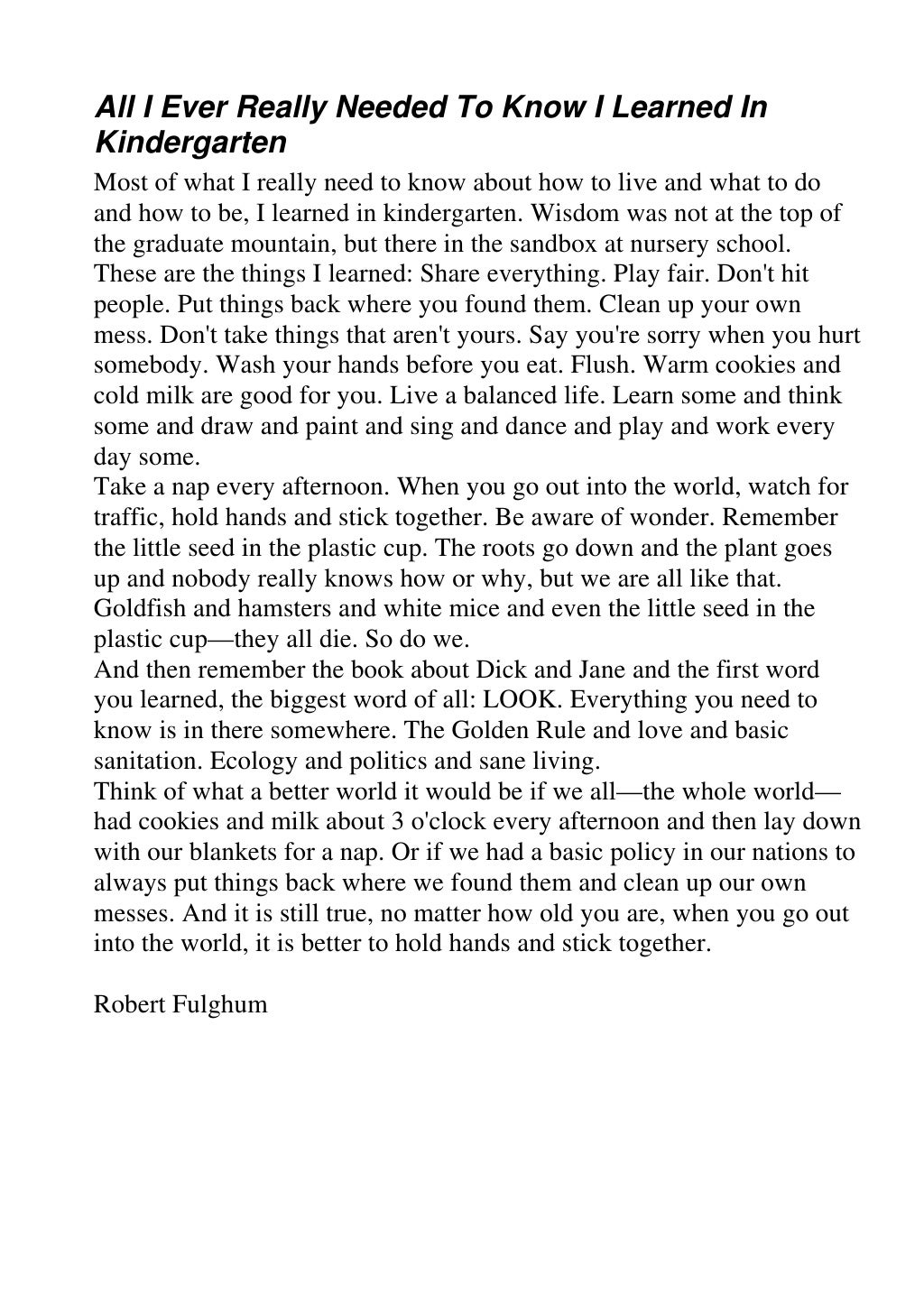 Chicken soup for the soul