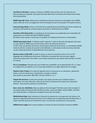 Configuracion del bios