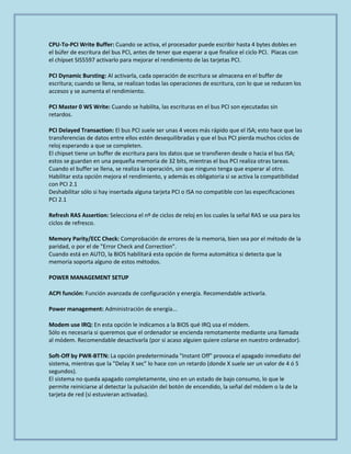 Configuracion del bios