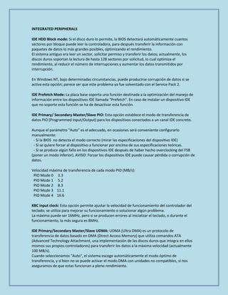 Configuracion del bios