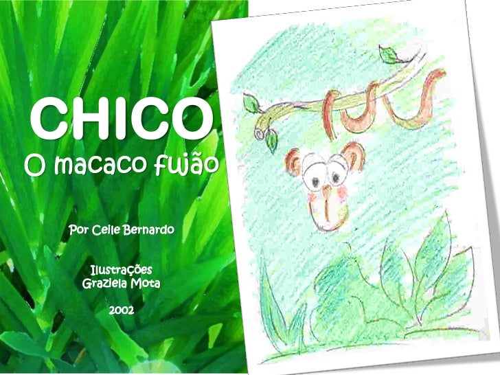 CHICOO macaco fujão   Por Ceile Bernardo      Ilustrações     Graziela Mota         2002 