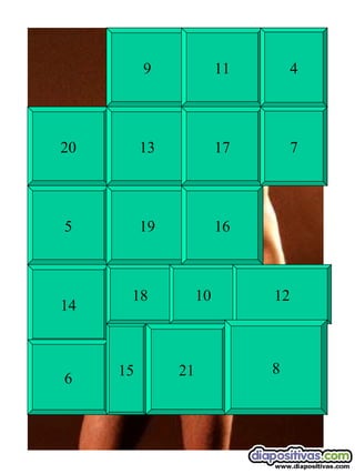 9 11 4 20 13 17 5 19 16 14 18 10 6 15 21 7 12 8 