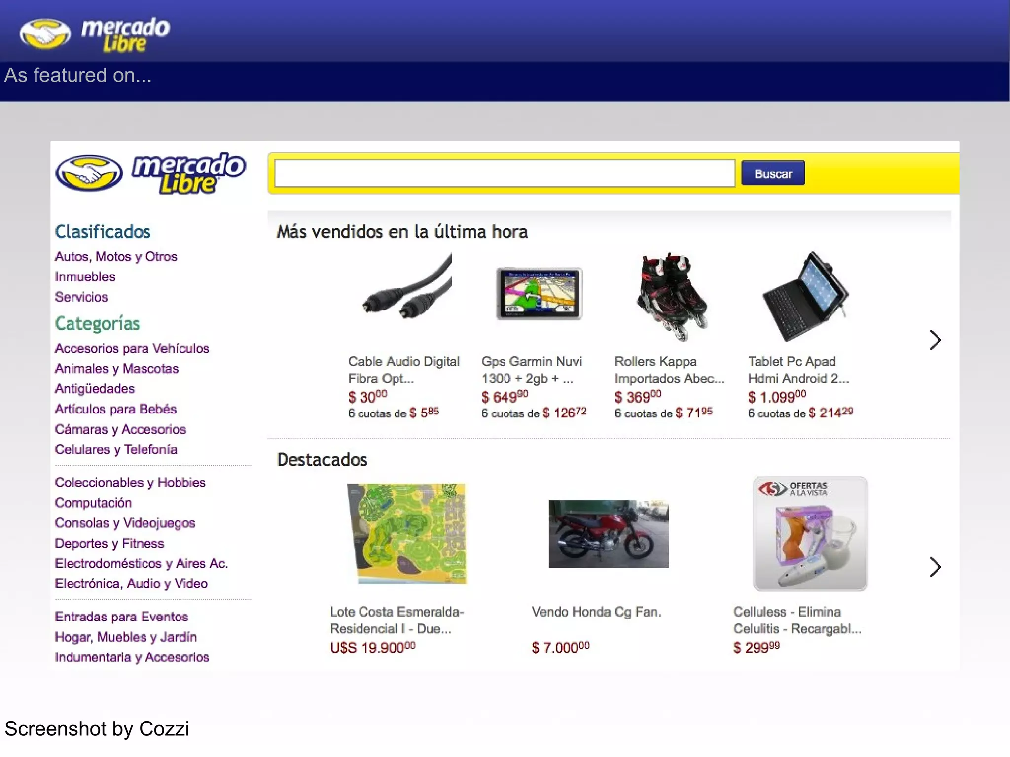 As featured on... Screenshot by Cozzi 