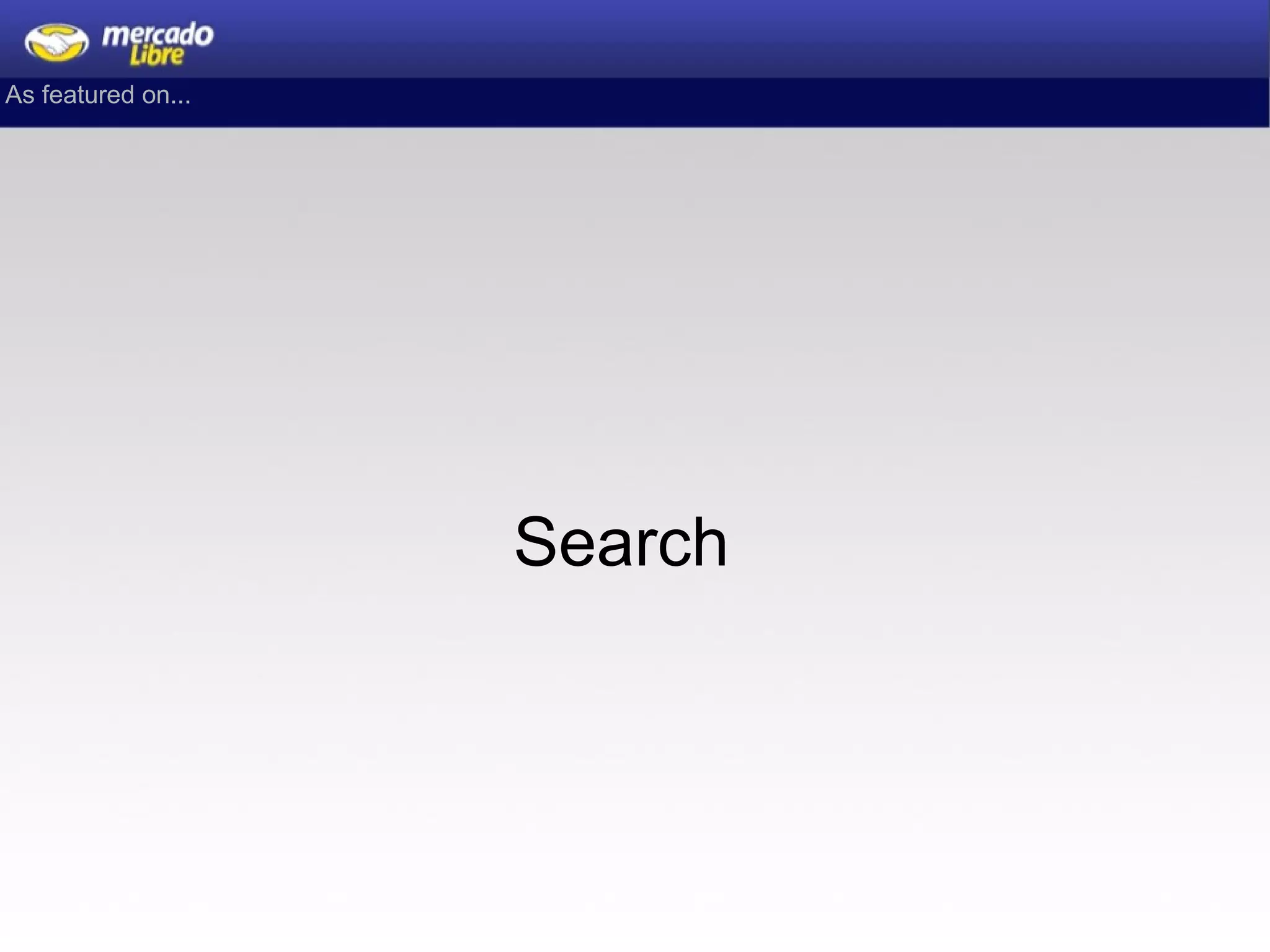 As featured on... Search 