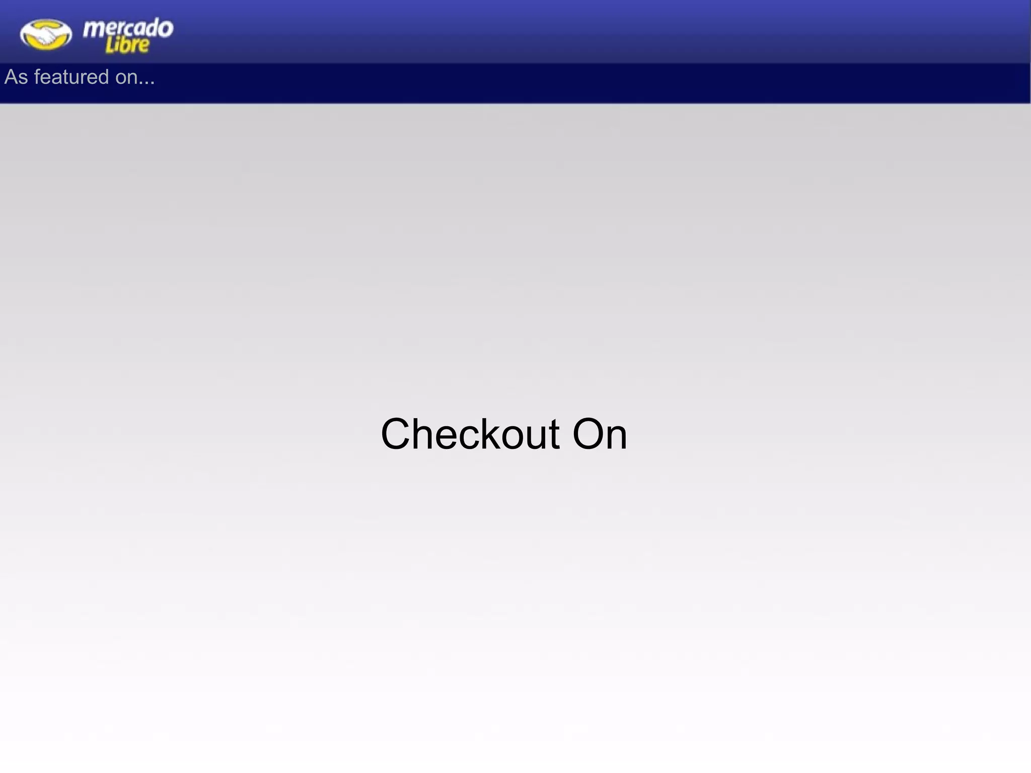 As featured on... Checkout On 