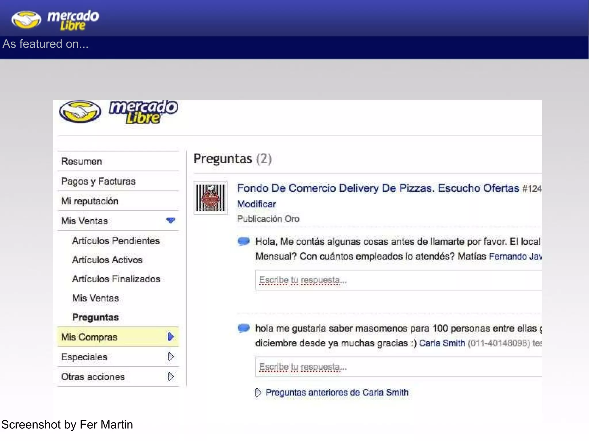As featured on... Screenshot by Fer Martin 