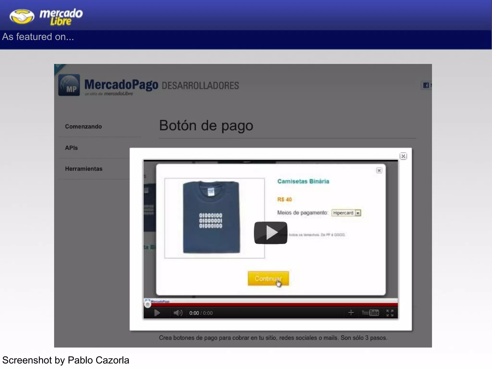 As featured on... Screenshot by Pablo Cazorla 