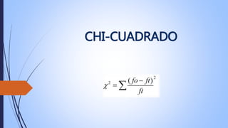 CHI-CUADRADO
 