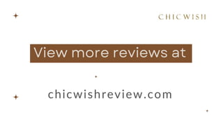 Chicwish Review – Things You Must Know PPT