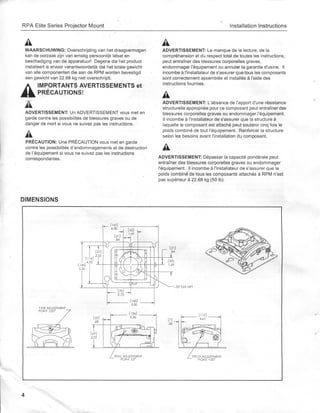 Accessoire vidéoprojecteur Chief
