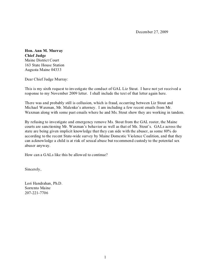 Sample Letter To The Court from image.slidesharecdn.com