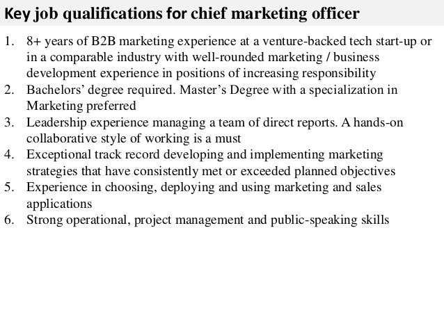 marketing officer job description