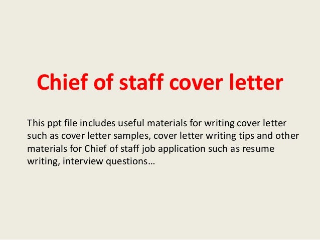 chief of staff resume samples